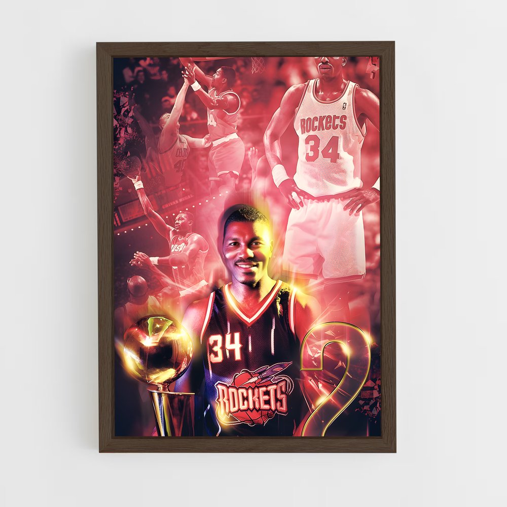 Poster Hakeem en Action – affiche Basketball (vue 5)